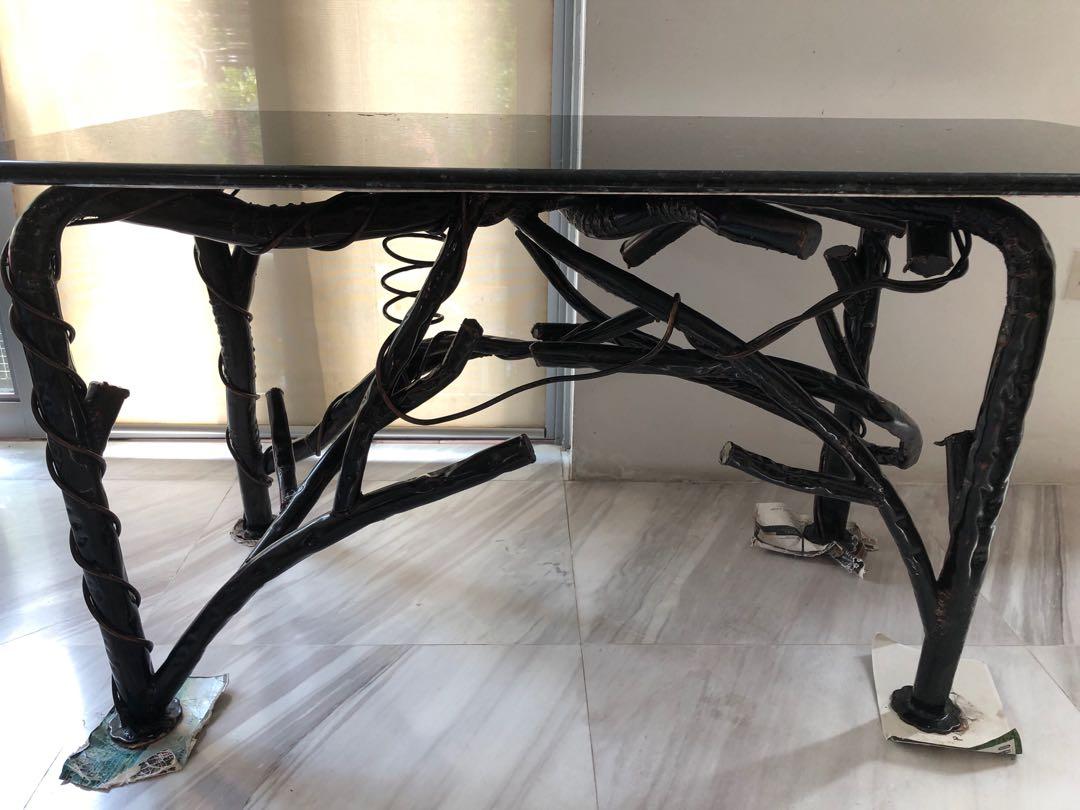Solid granite table (Category: Tables & Sets) located in Singapore. Submitted by breadsuntalk (Listing ID 1130345218, Image 2). Description: Full granite table top with unique legs Self collection near Holland/Dover area Negotiable for fuss free deal.