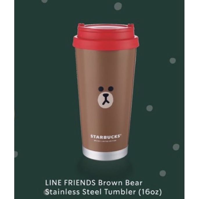Starbucks x Line friends Brown Tumbler, Furniture & Home Living