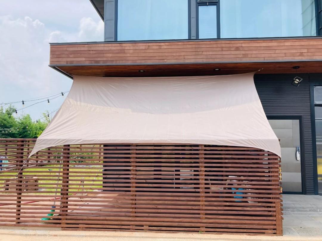20' 300D Sun Shade Sail Canopy Patio UV Block Top Rectangle Cover Outdoor  U 
