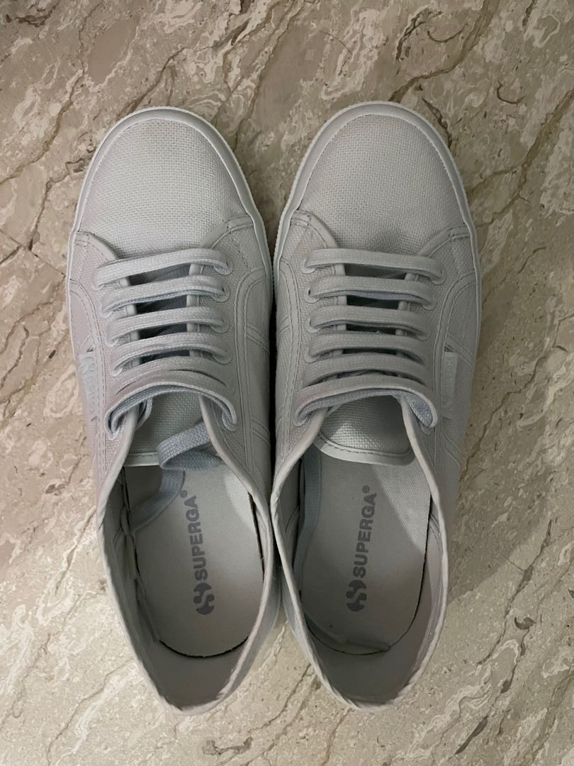 superga white laces