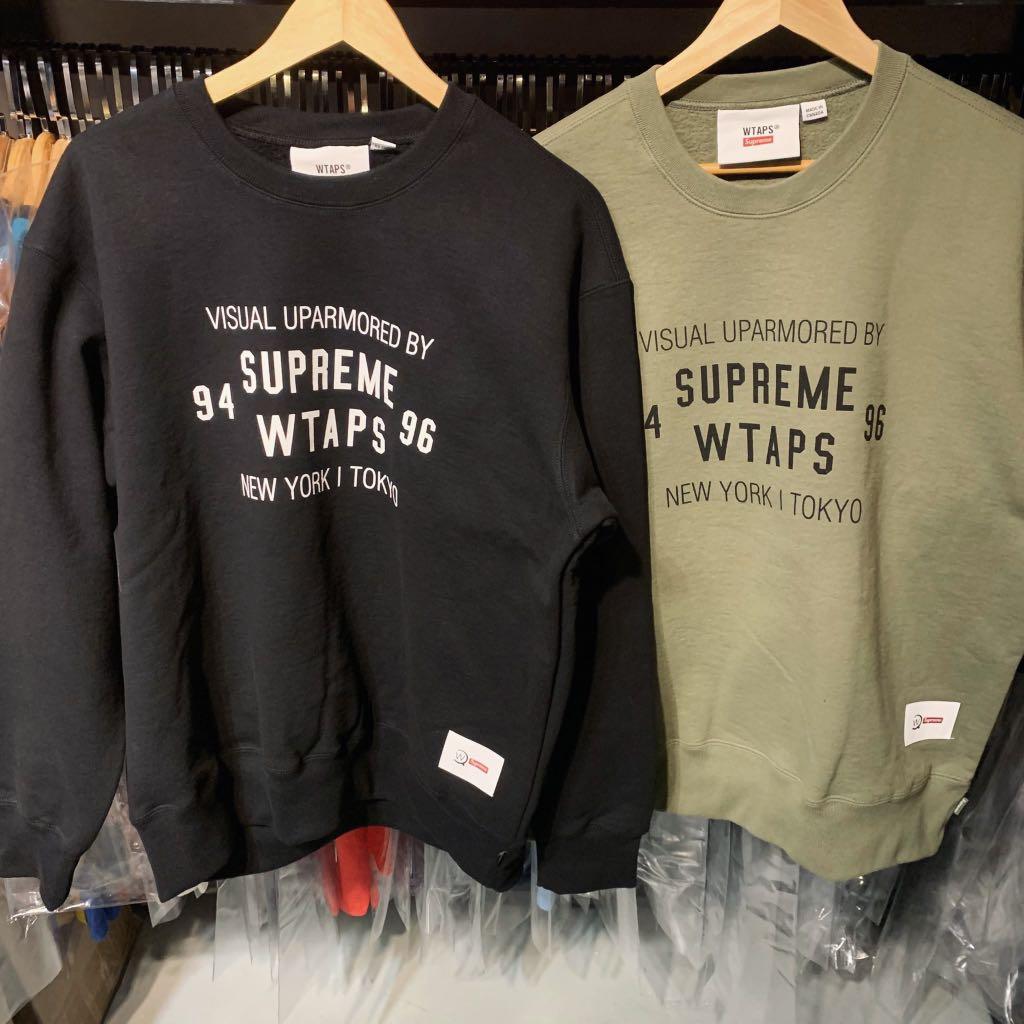 公式ショップ XL supreme wtaps Crewneck Light Olive | artfive.co.jp