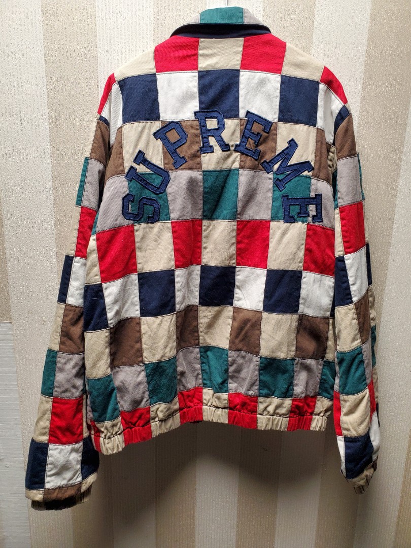 Patchwork discount harrington jacket