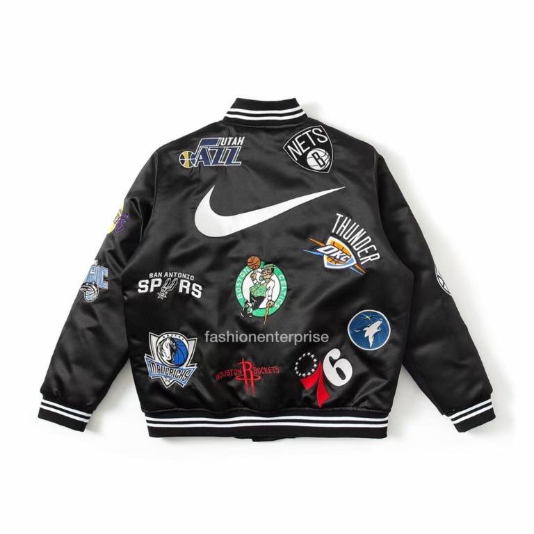 Supreme Nike/NBA Teams Warm-Up Jacket Black Men's - SS18 - US