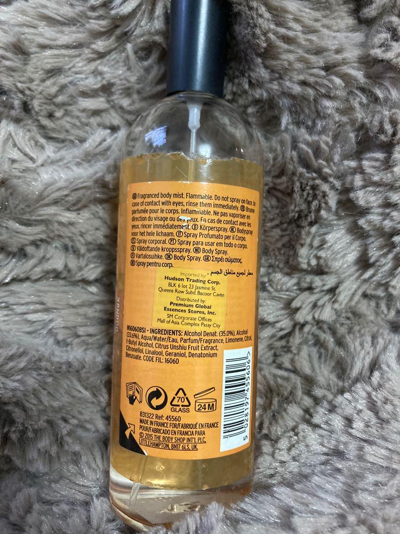 The Body Shop Satsuma body mist, Beauty & Personal Care, Fragrance