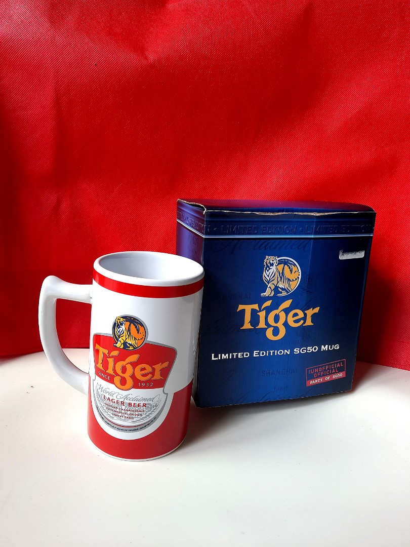Tiger Beer Limited Edition SG50 Mug, Furniture & Home Living