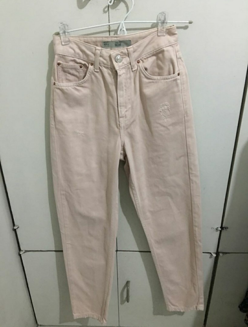 Topshop Slim Fit Mom Jeans, Women's 