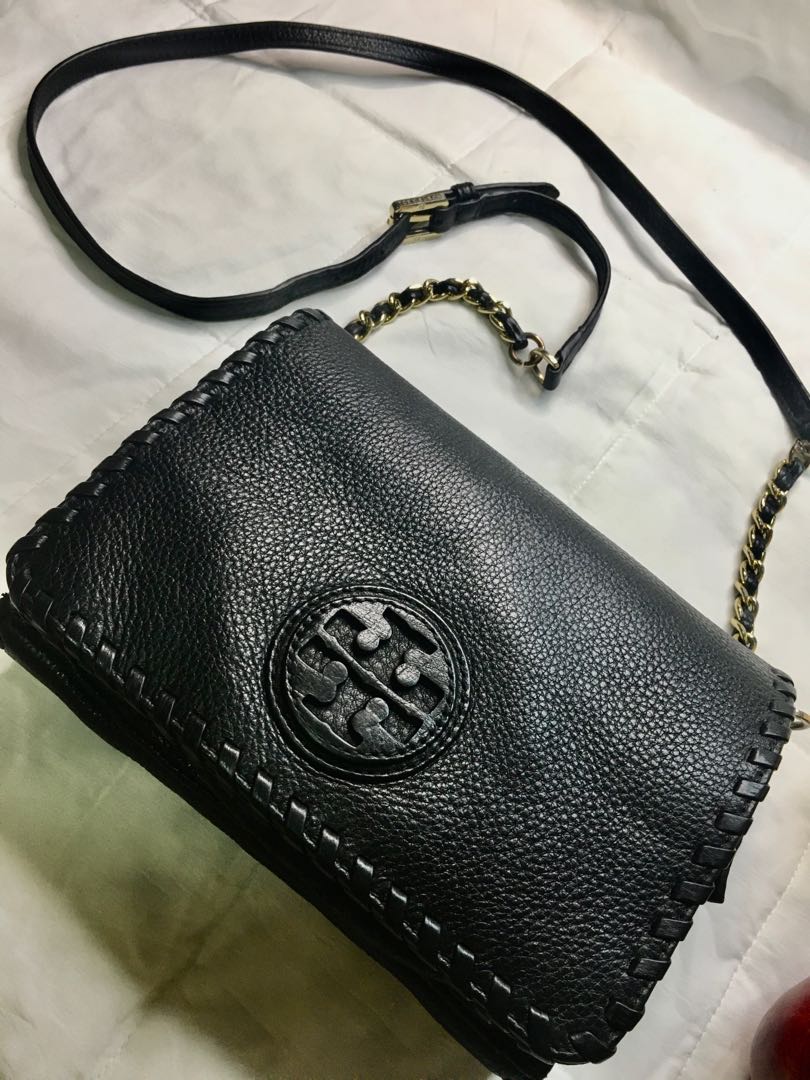 Tory Burch Sling Bag - black, Luxury, Bags & Wallets on Carousell