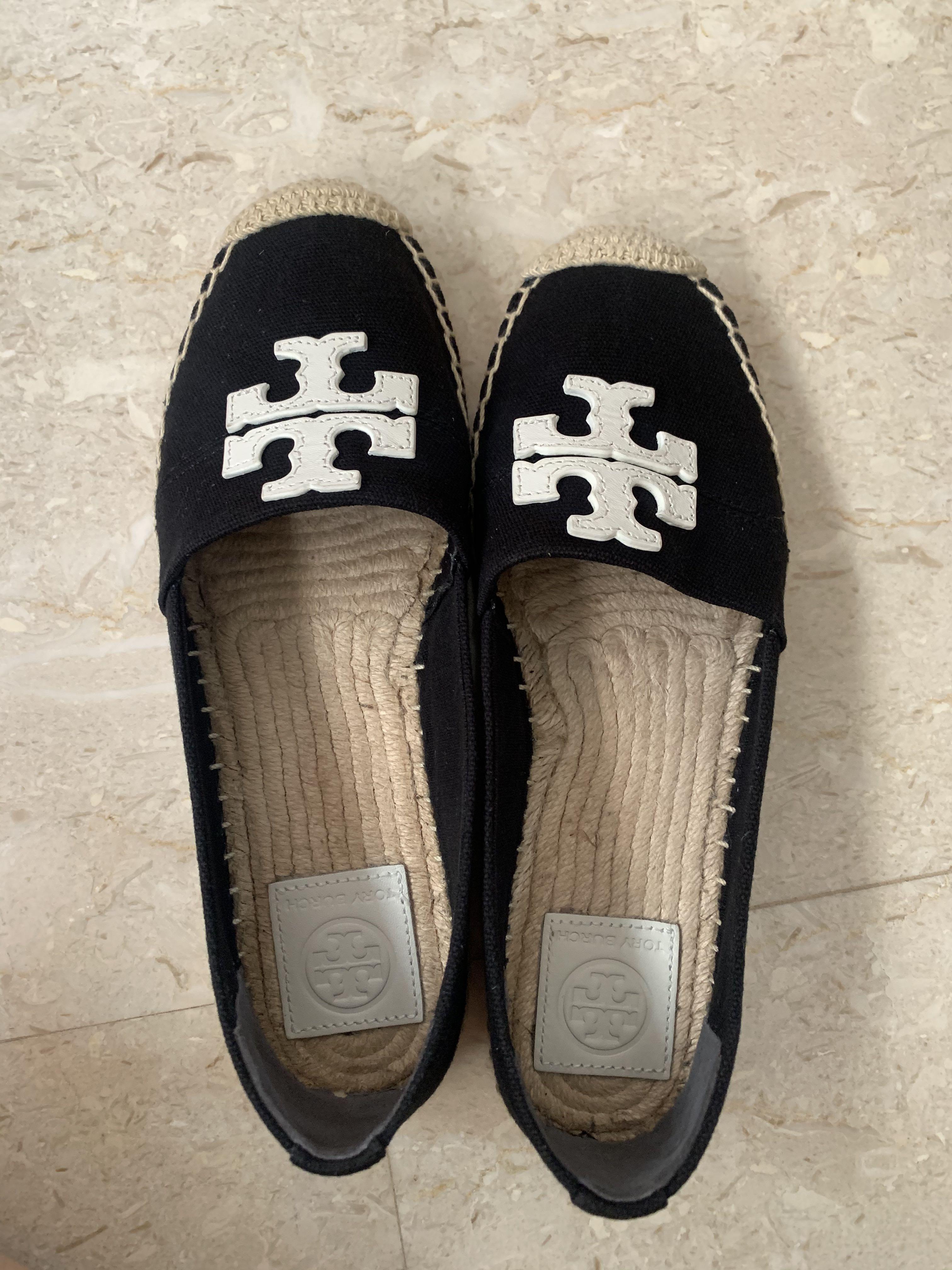 Tory burch weston outlet flat espadrille canvas