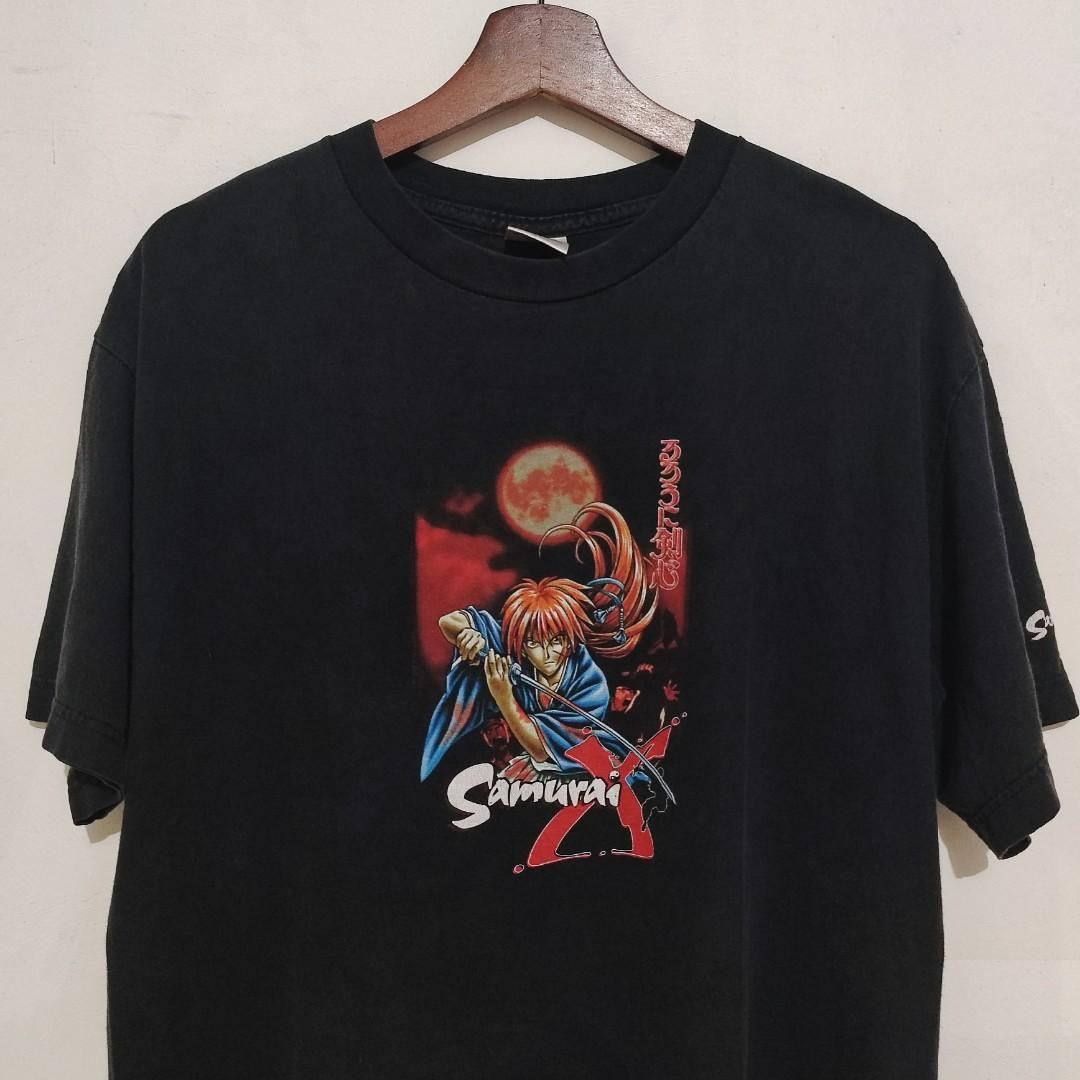 Vintage Anime Shirt Samurai X Rurouni Kenshin, Men's Fashion, Tops