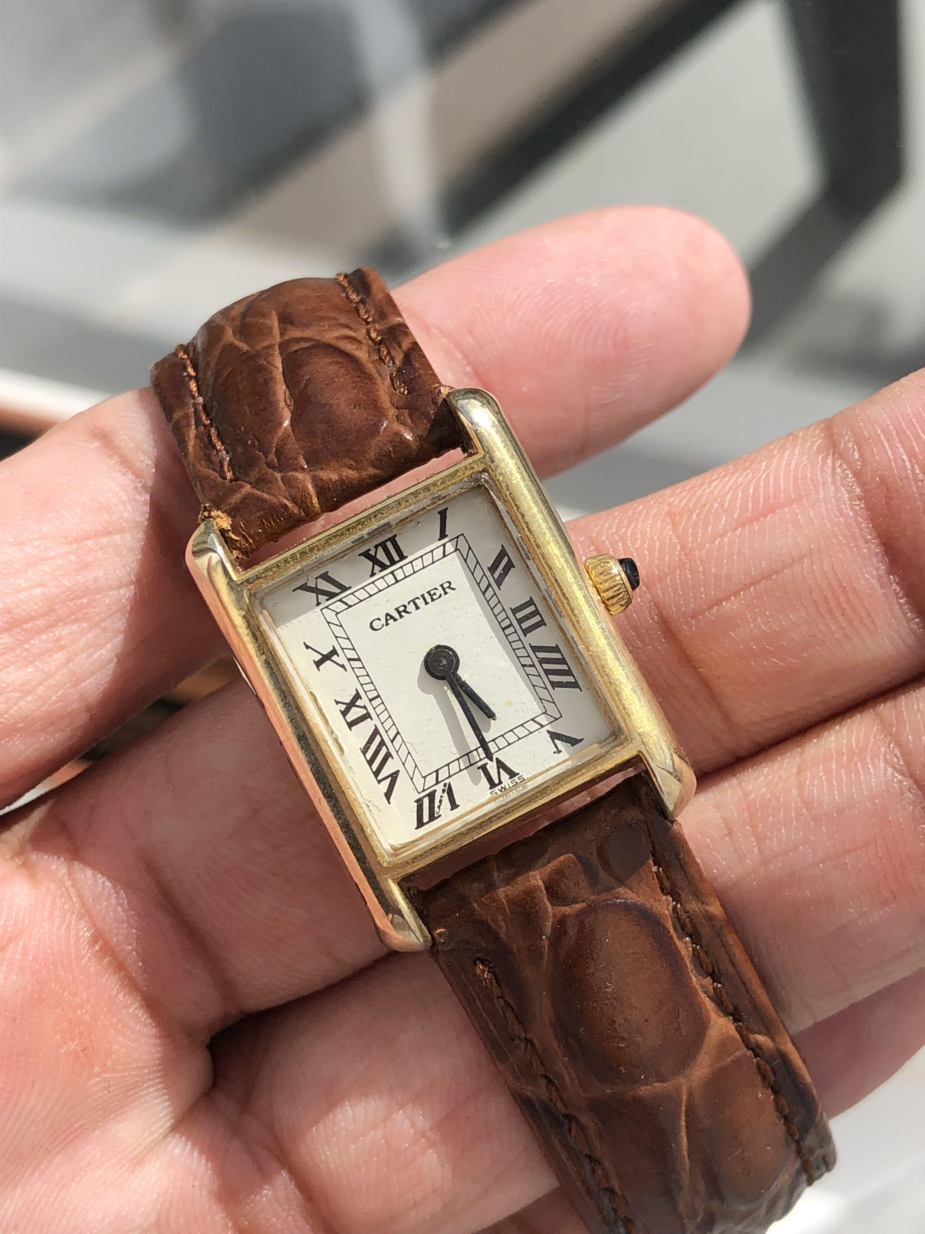 Cartier vintage watch best sale womens