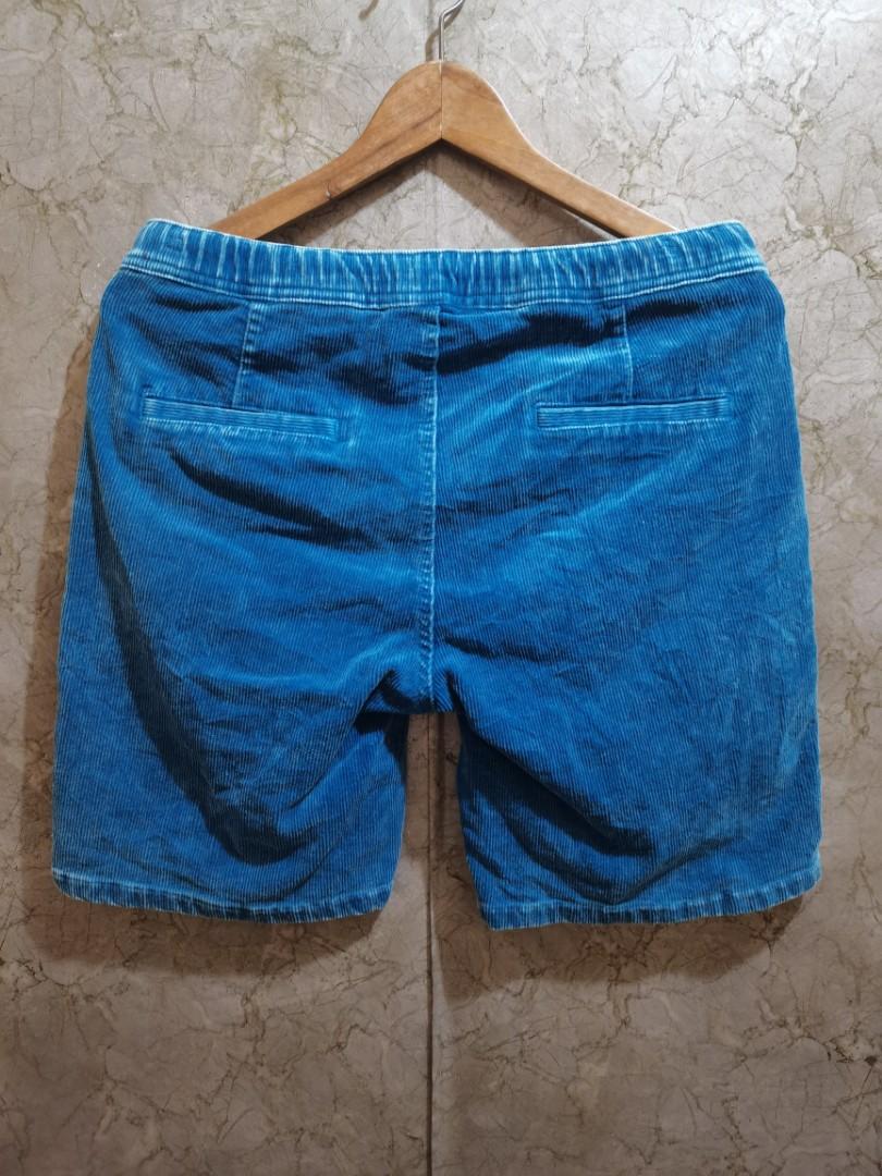 vintage random blue. corduroy short, Men's Fashion, Bottoms, Shorts on