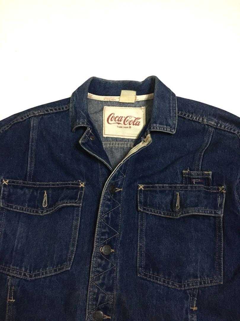 Vintage Trucker Jeans Coca Cola, Fesyen 