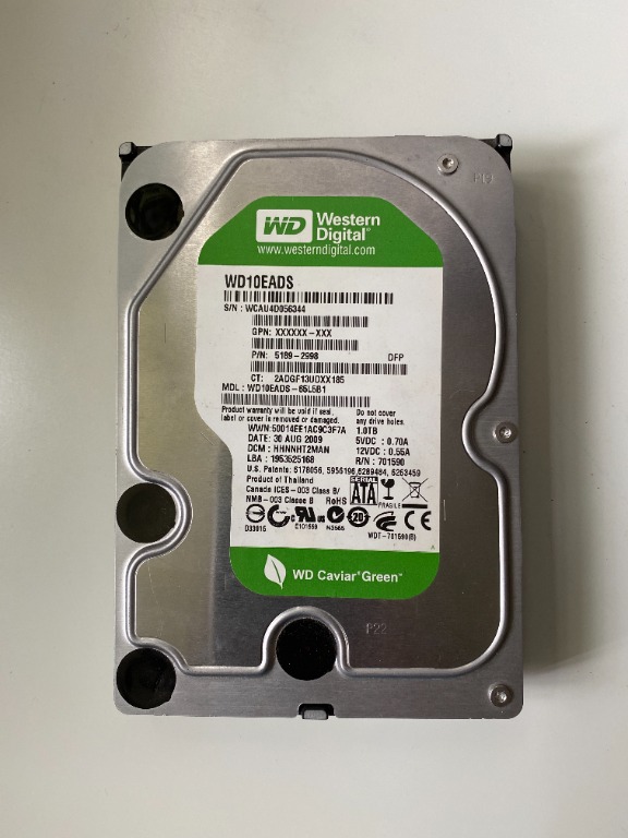 Western digital caviar green 1tb online