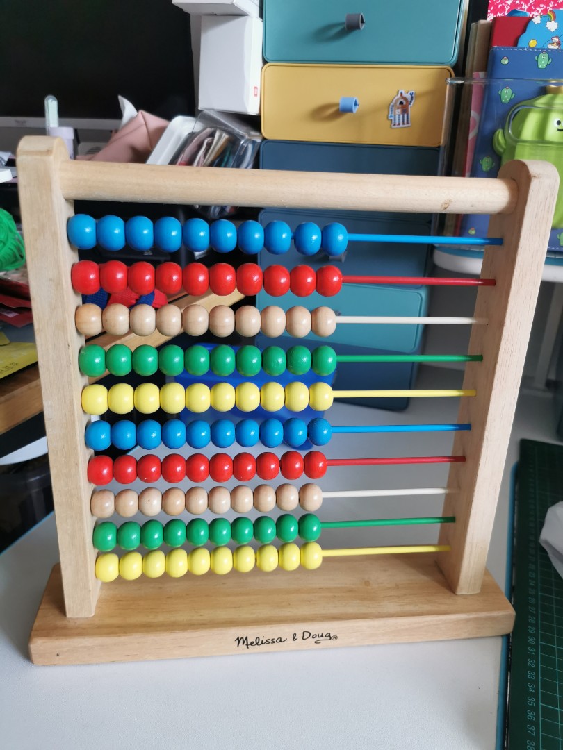 Wooden Abacus Melissa \u0026 Doug, Hobbies 