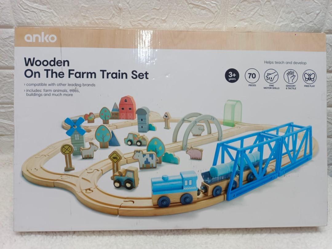 wooden train set kmart nz