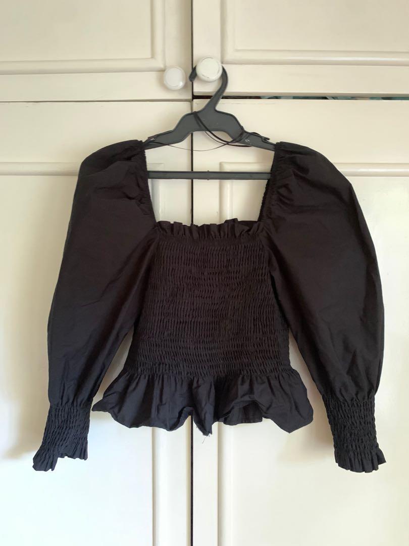 Zara Stretch Poplin Top, Women's 