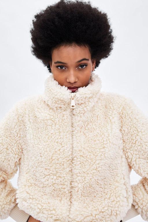 Zara teddy bomber online