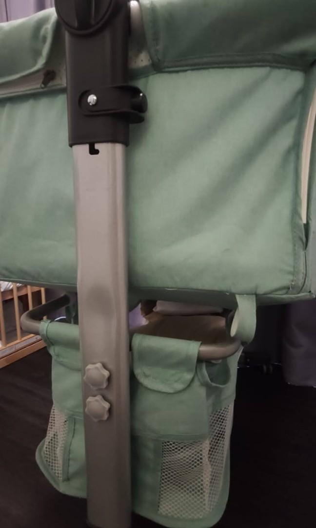 Portable Cosleeping Baby Crib Height Adjustment Cradle bed with