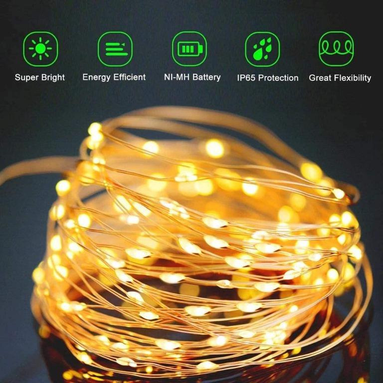 Battery Powered Wire 30 Led String Fairy Light White,multi-color 10ft 3M Warm 