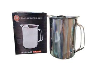 80 oz. Crown Stainless Stell Thick Pitcher