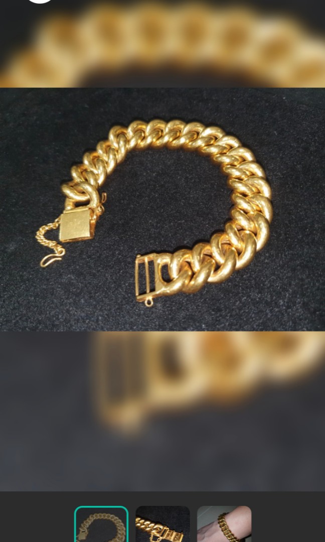Men's gold clearance link bracelets