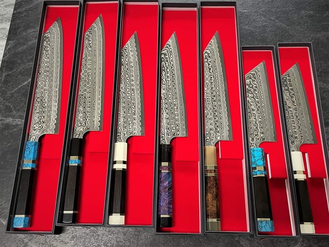 二唐大馬渦紋sg2 粉末鋼劍形牛刀劍形菜切系列 日本高級廚刀 傢俬 家居 廚具和餐具 刀和砧板 Carousell