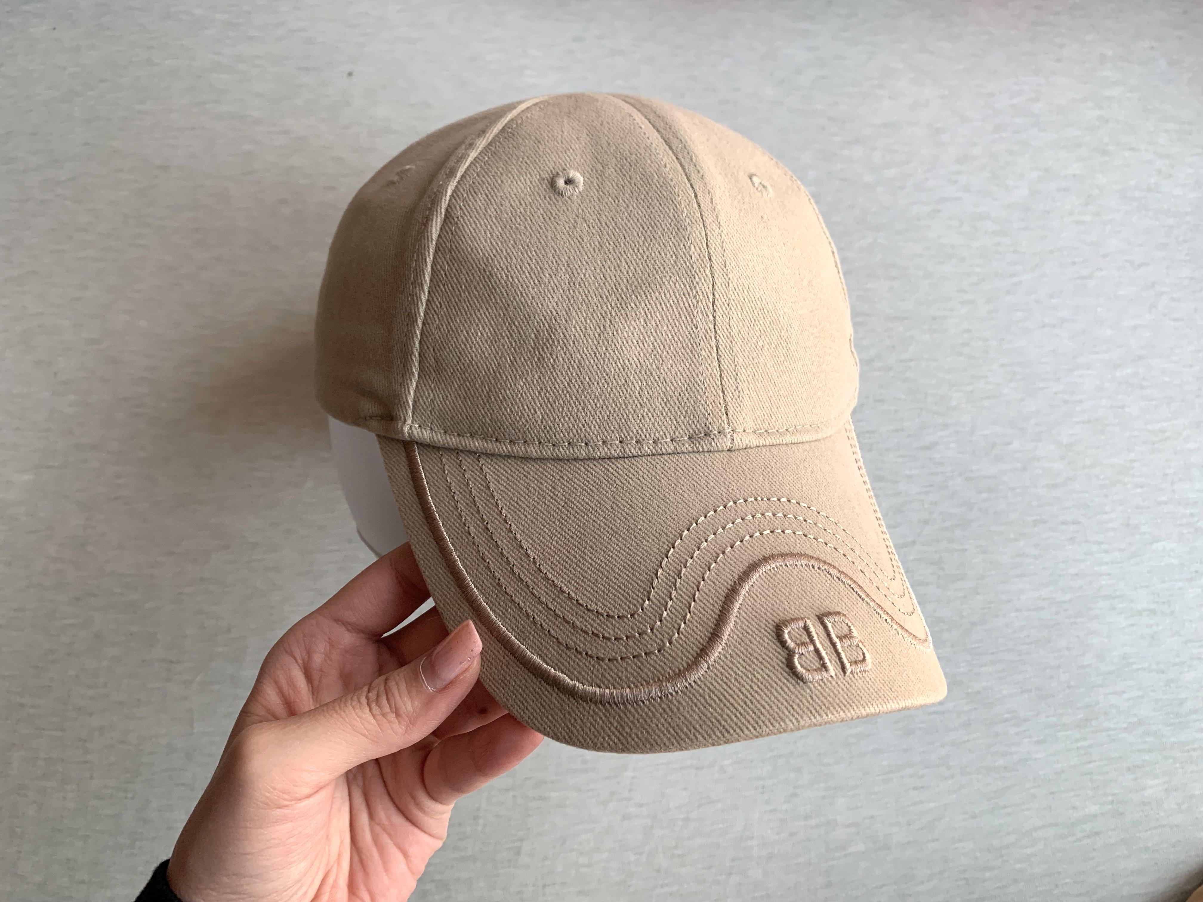Balenciaga cap Beige BB mode cap Carousell