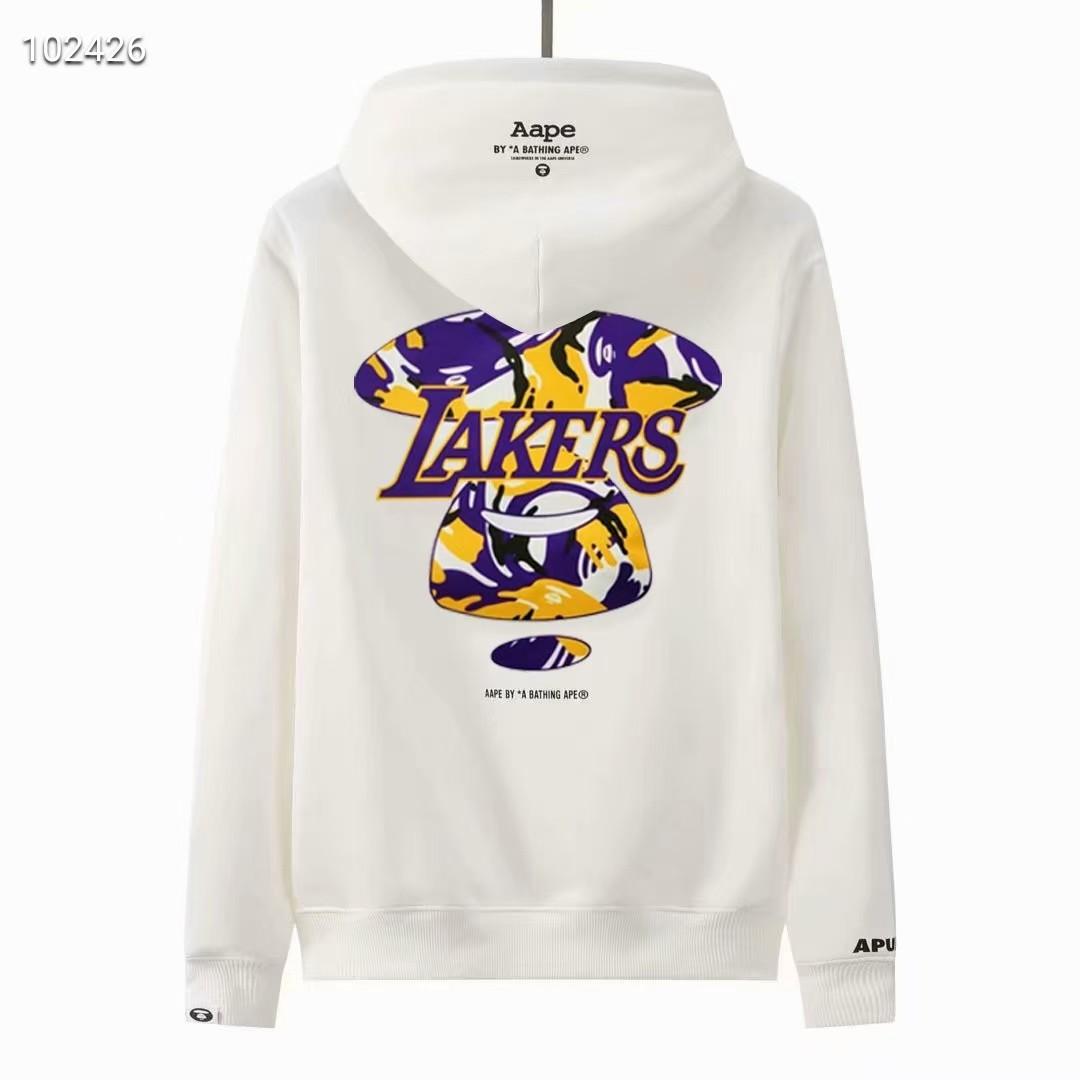 White lakers hoodie online