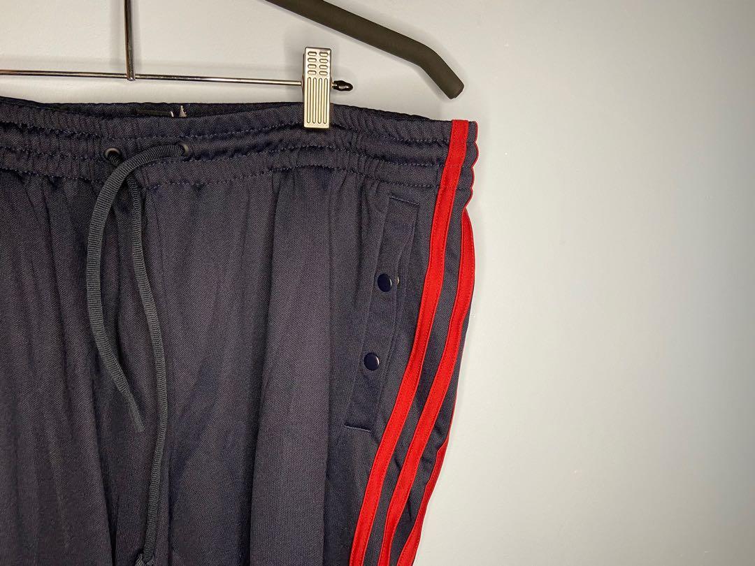 Red adidas on sale button pants