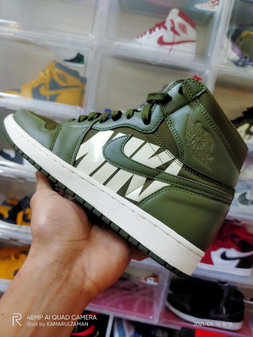 Air jordan retro 1 army green clearance