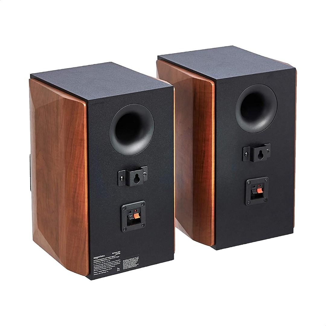 AmazonBasics Audiophile High Performance Passive Bookshelf Speakers