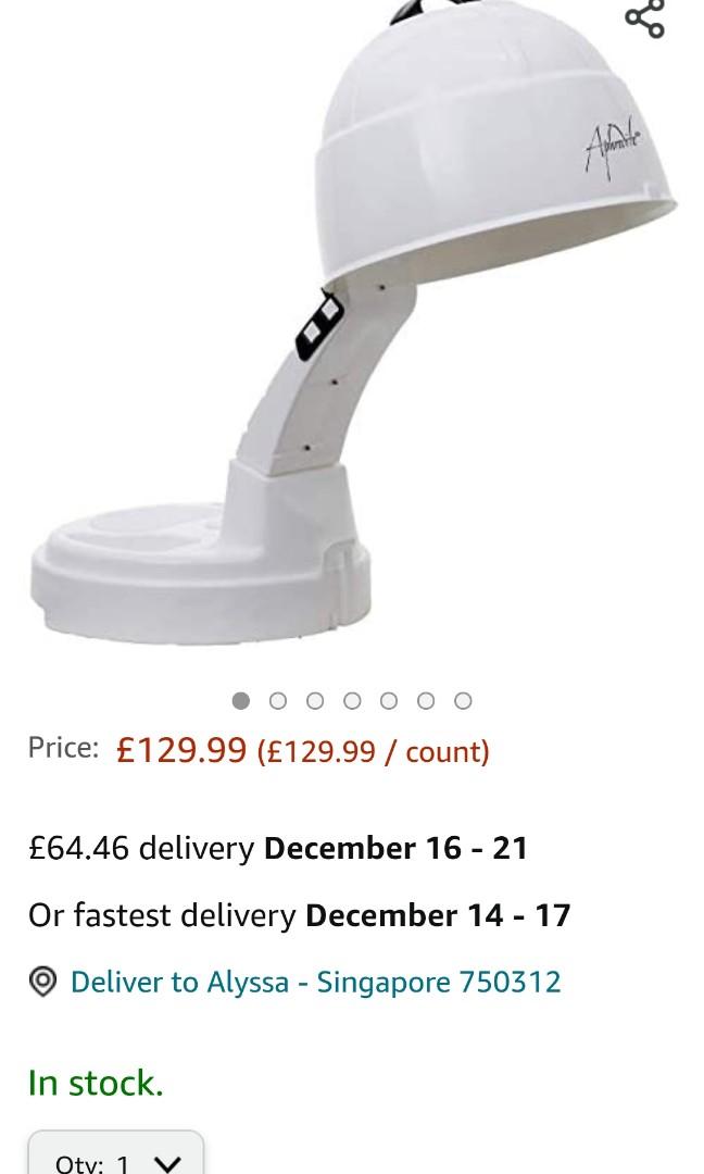 APHRODITE Portable Salon Hair Dryer Table Top Foldable Hood Dryer