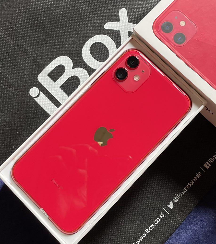Apple iPhone 11 64GB Product Red iBox Full Original, Telepon