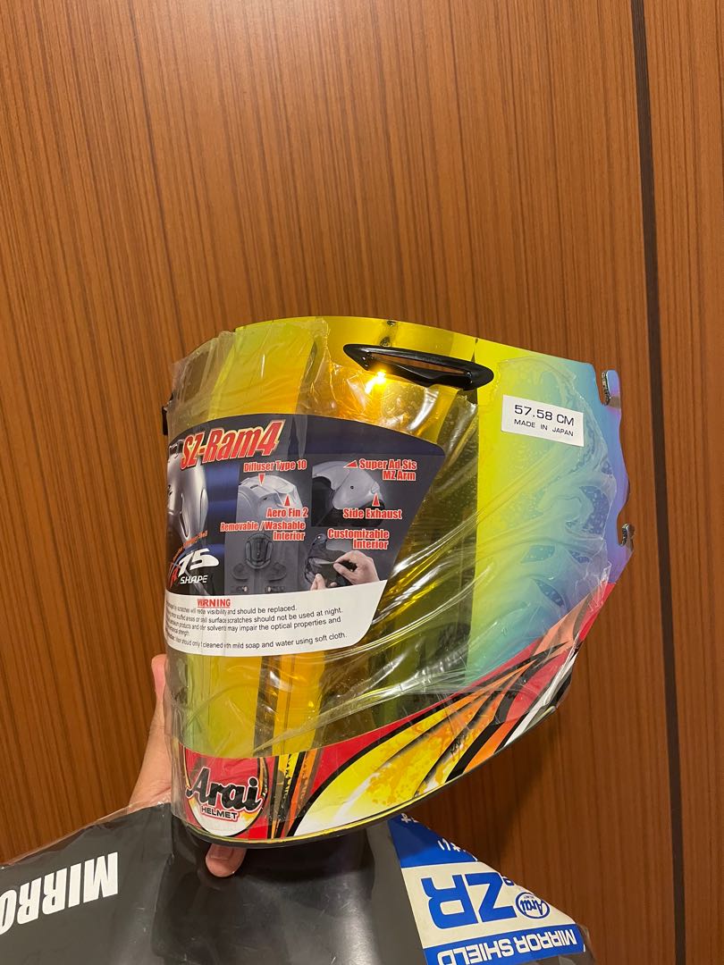 Arai helmet visor, Motorcycles, Motorcycle Accessories on Carousell
