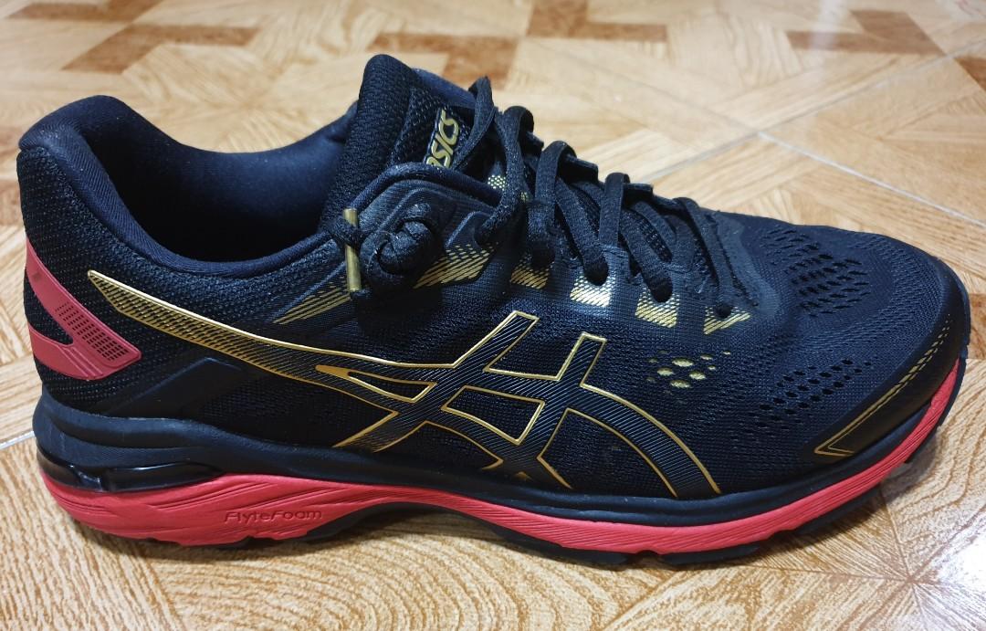 ASICS GT2000 7 Black Red Gold Men s Running Shoes Men s Fashion