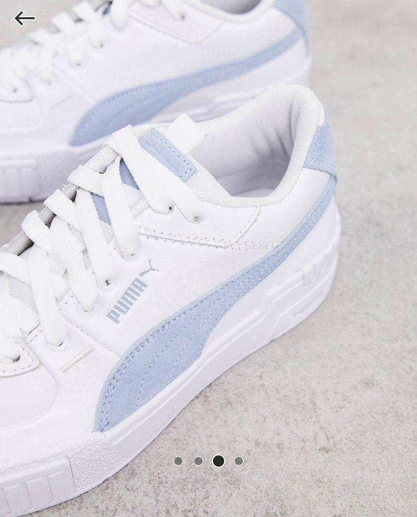 ASOS Puma Cali Sport Trainers in White and Blue Women s Fashion Footwear Sneakers on Carousell
