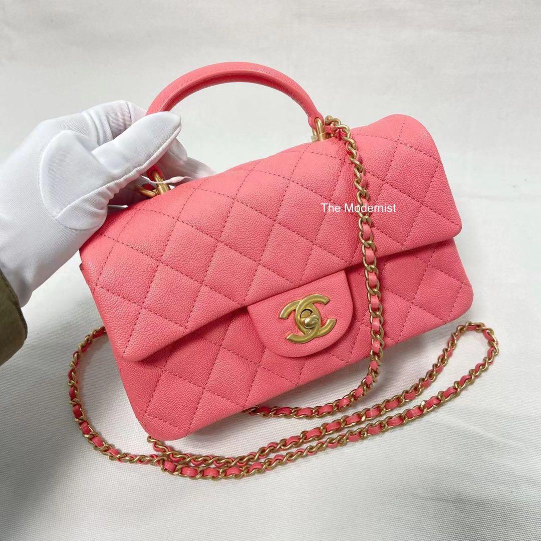 Chanel Caviar Quilted Ombre OCASE Coral