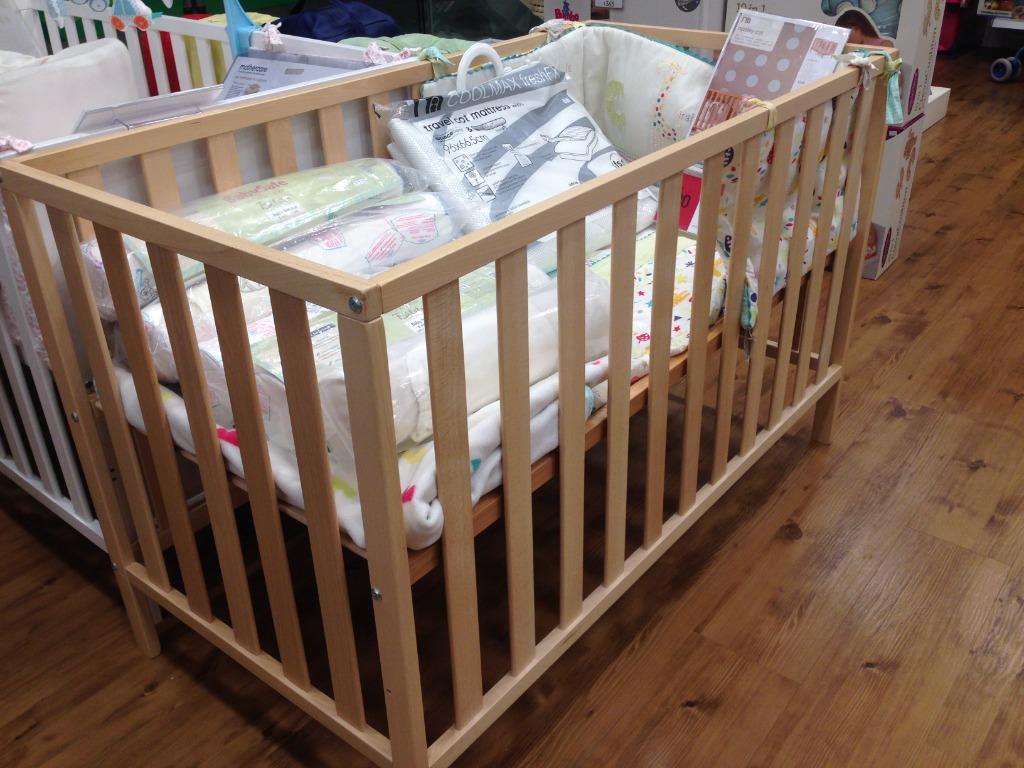 Baby Cot Wooden Mothercare Bumper Included, Babies & Kids, Baby