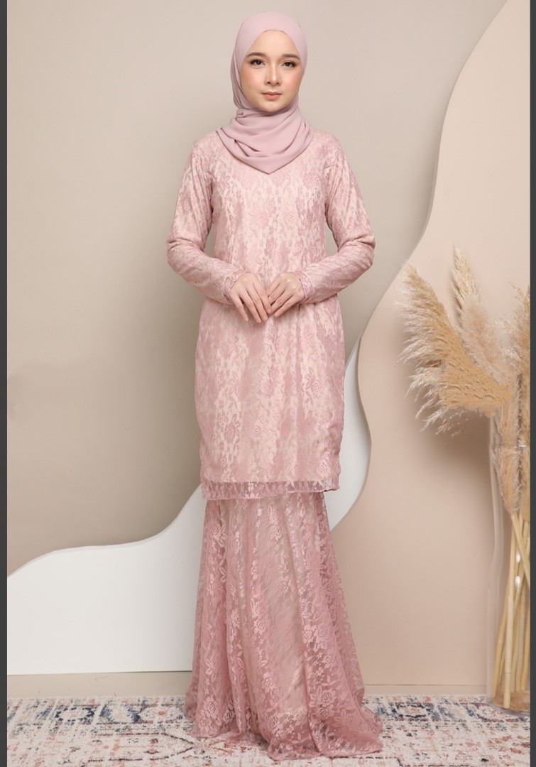Kurung lace shop plus size
