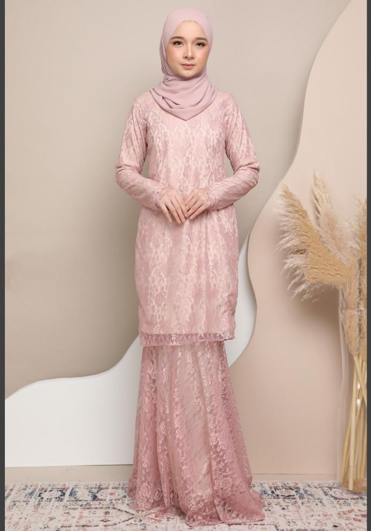 Baju kurung moden lace plus size 2025