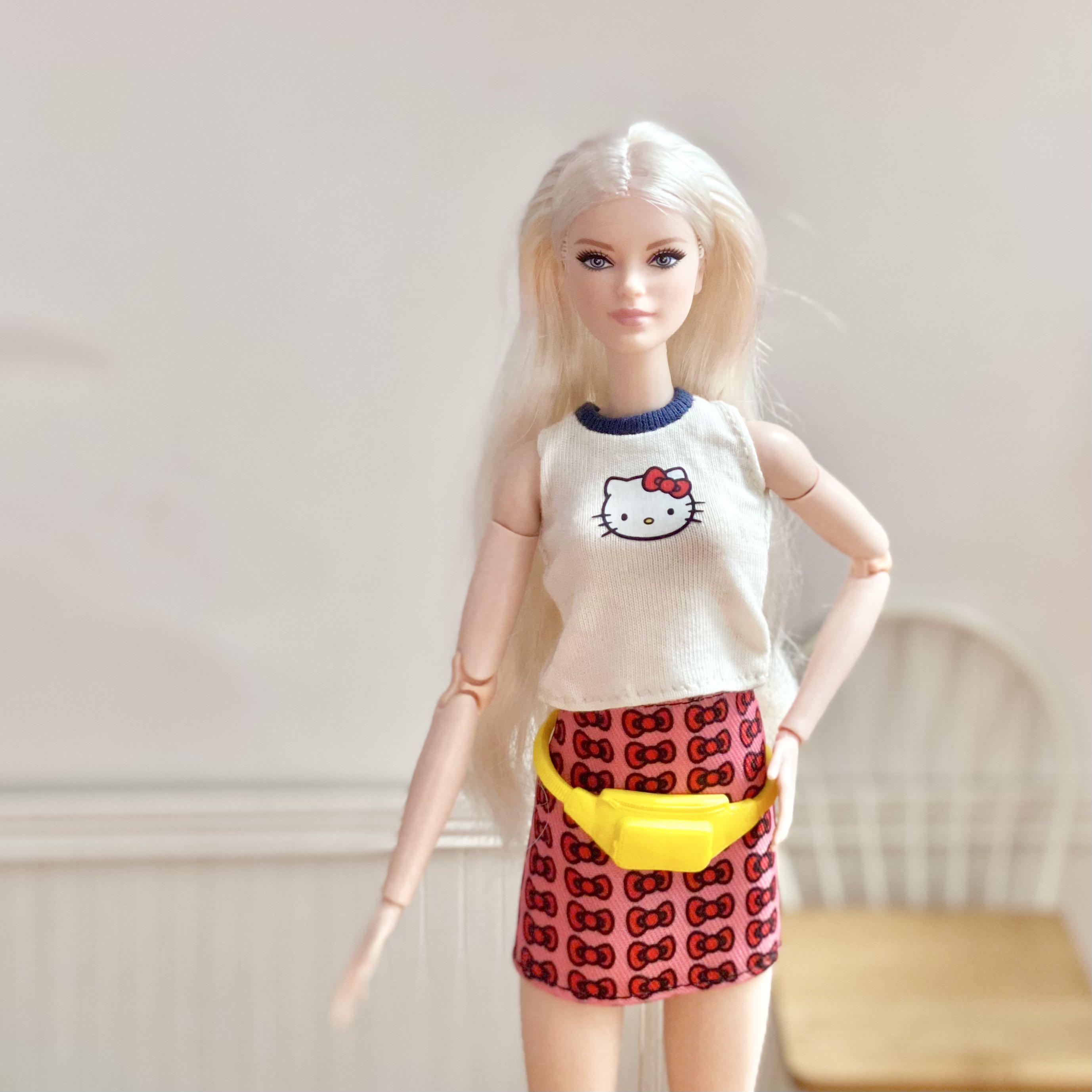 One Outfit Randomly Supplied Mattel Barbie Fashions Hello Kitty Doll Dress Set