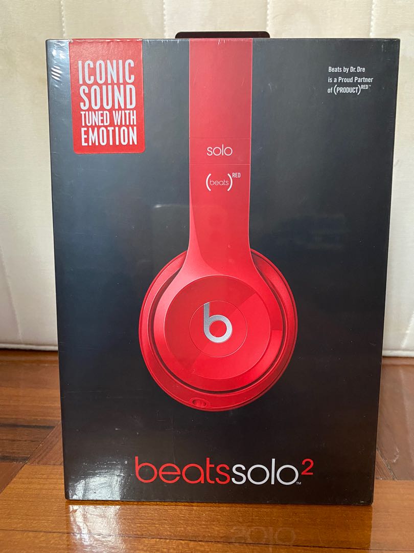 Beats Solo 2 Red, 音響器材, 頭戴式/罩耳式耳機- Carousell