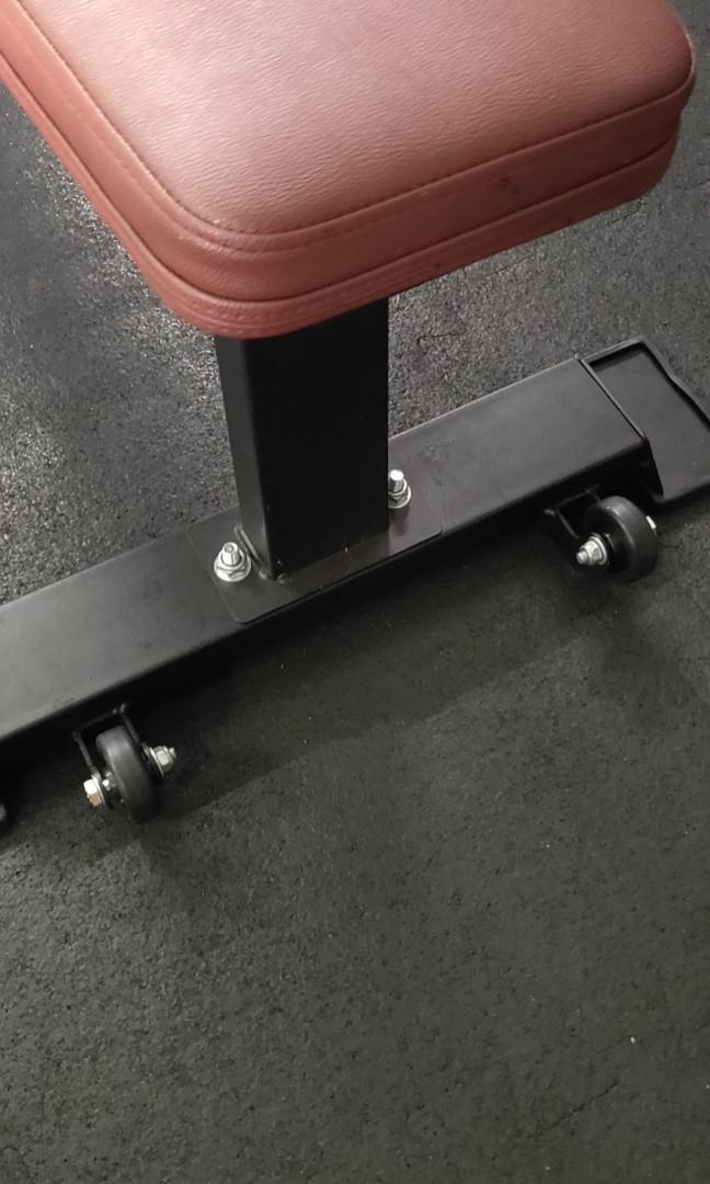Bench press with on sale wheels