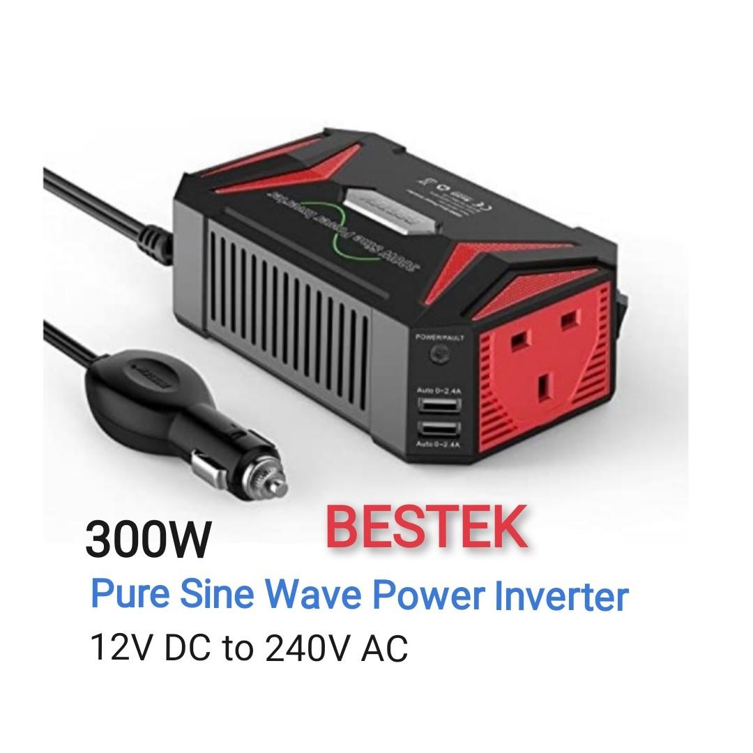 12V to 120V 60HZ Full Power 300W Pure Sine Wave Car Power Inverter