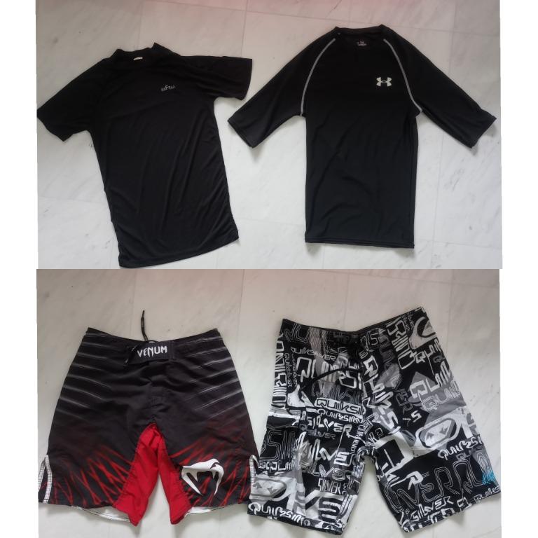 Price Reduced BJJ jiu jitsu grappling shorts rash guard cycling