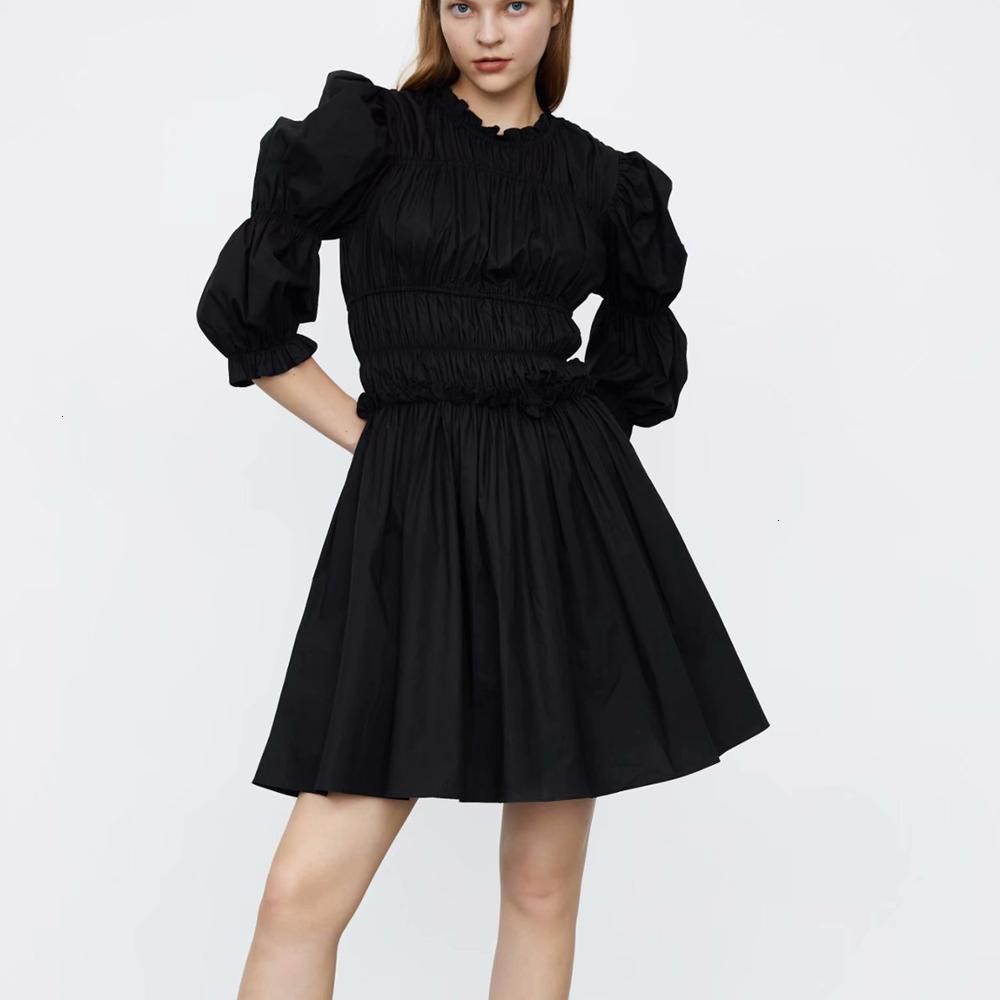 SOLD!!! BNWT black smock dress, Fesyen 
