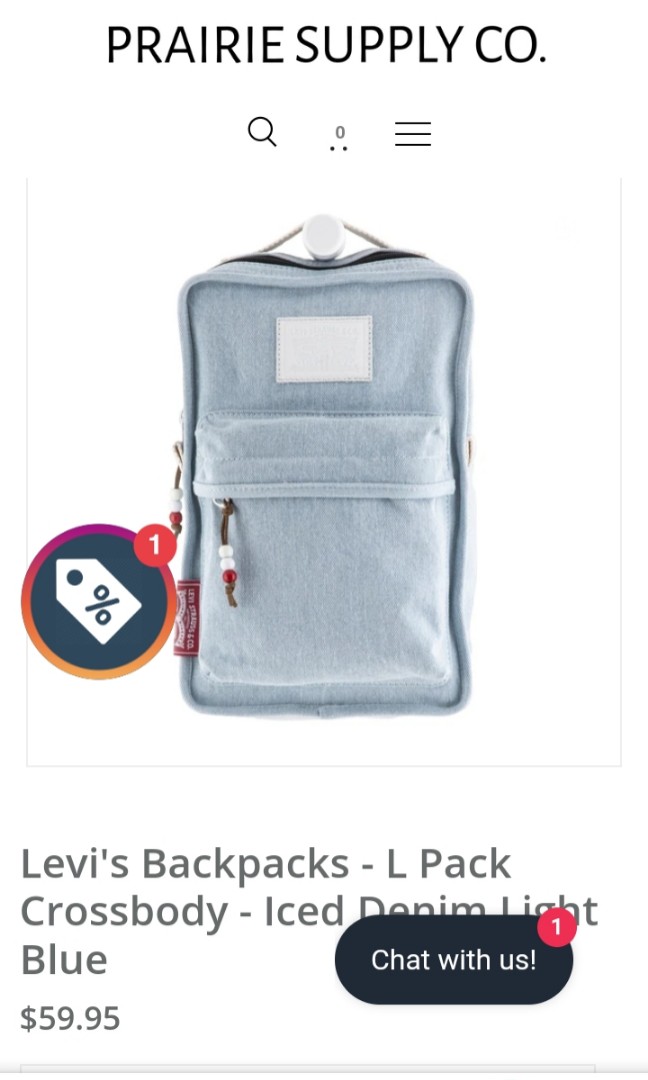 BRAND NEW LEVIS L PACK CROSSBODY BAG LEATHER PATCH