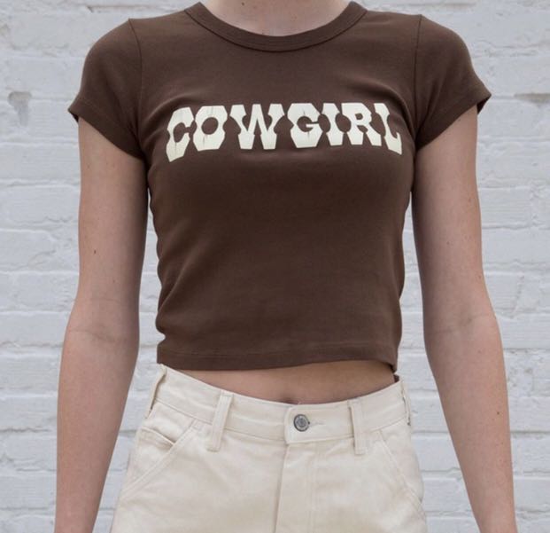 Brandy Melville Cowgirl Ashlyn Top, Women's Fashion, Tops, Shirts on ...