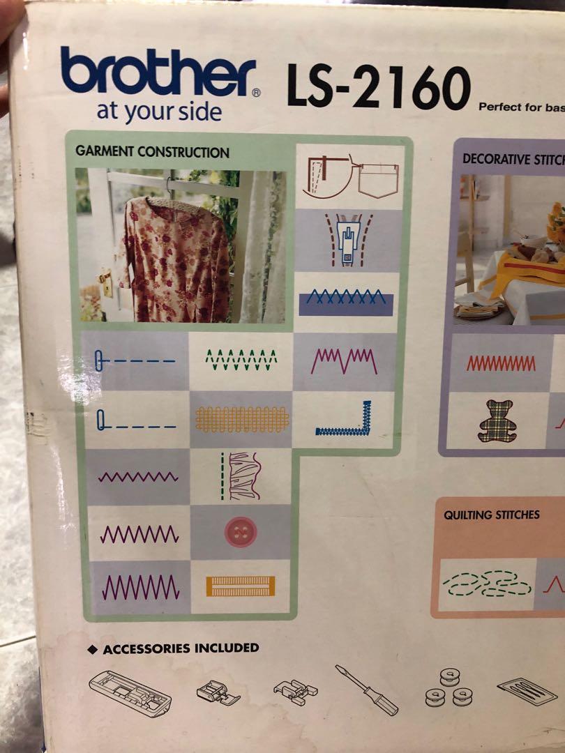 BROTHER LS2160 Sewing Machine, TV & Home Appliances, Washing Machines