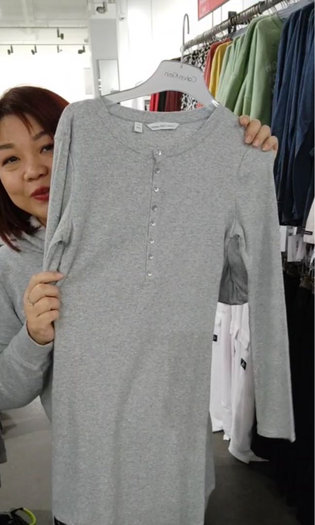 Calvin Klein Grey Dress, Women's Fashion, Dresses & Sets, Dresses on